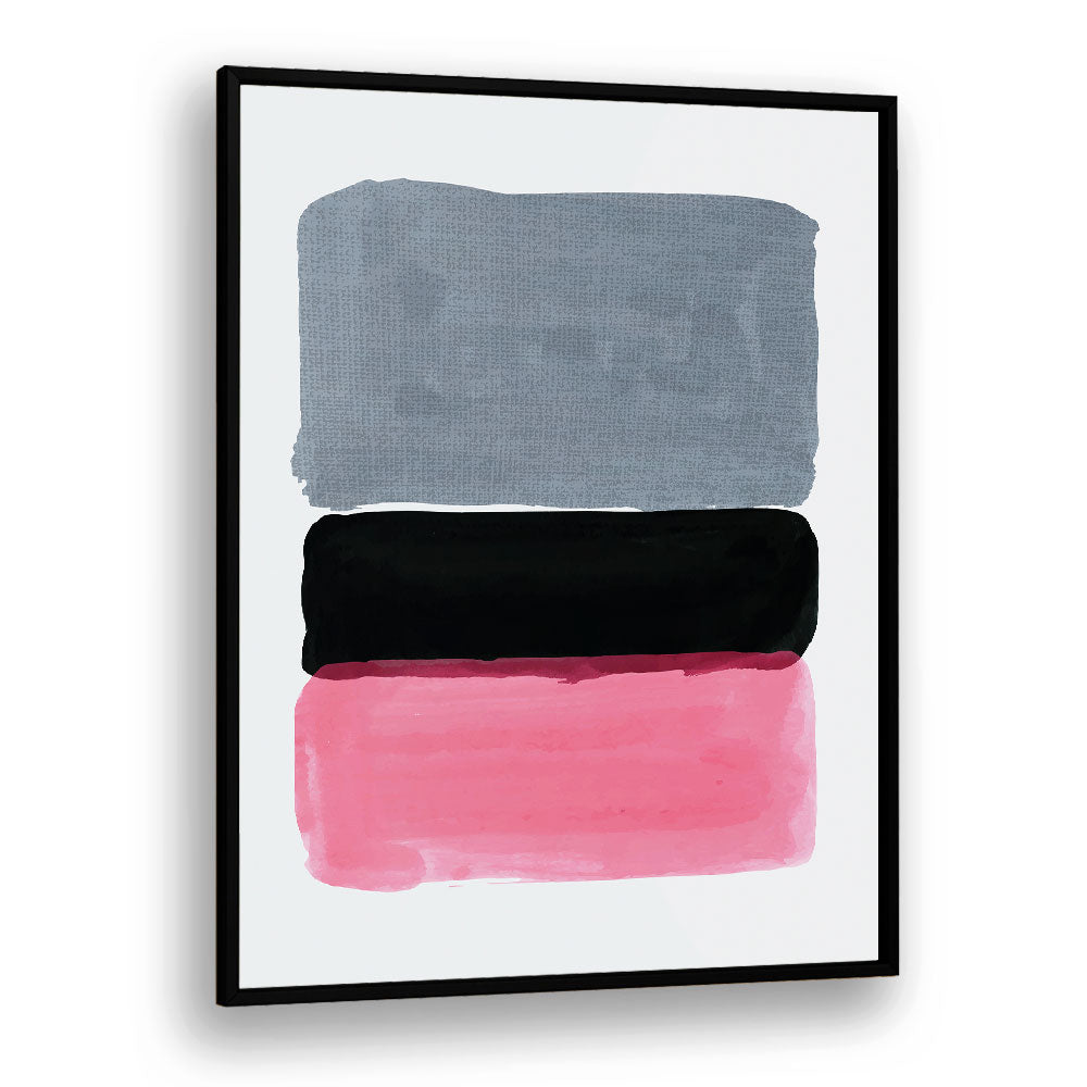 bright abstract design iii by jay stanley abstract paintings in Black Plain Frame