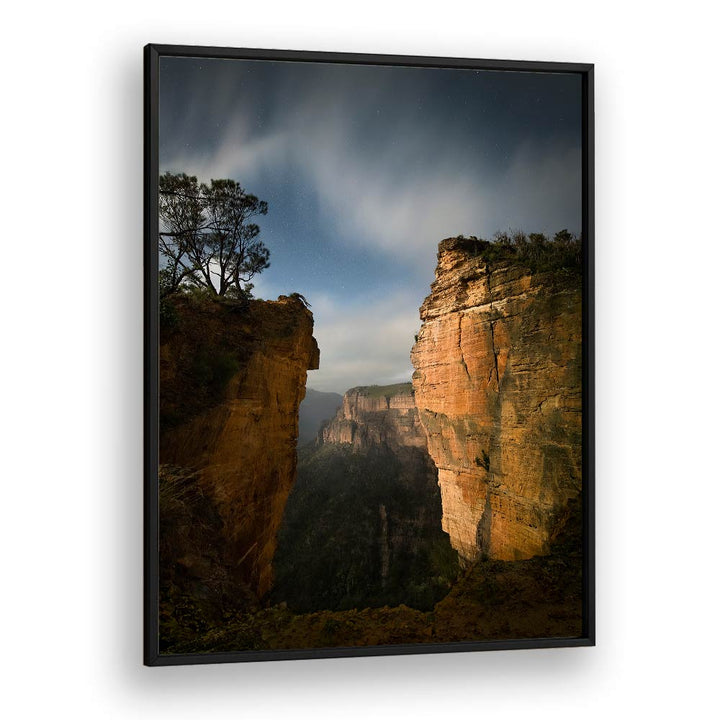 MOONLIGHT OVER BLUE MOUNTAINS BY YAN ZHANG , LANDSCAPE PHOTO PRINTS