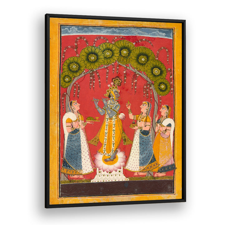 KRISHNA FLUTING FOLIO , INDIAN ART PAINTINGS