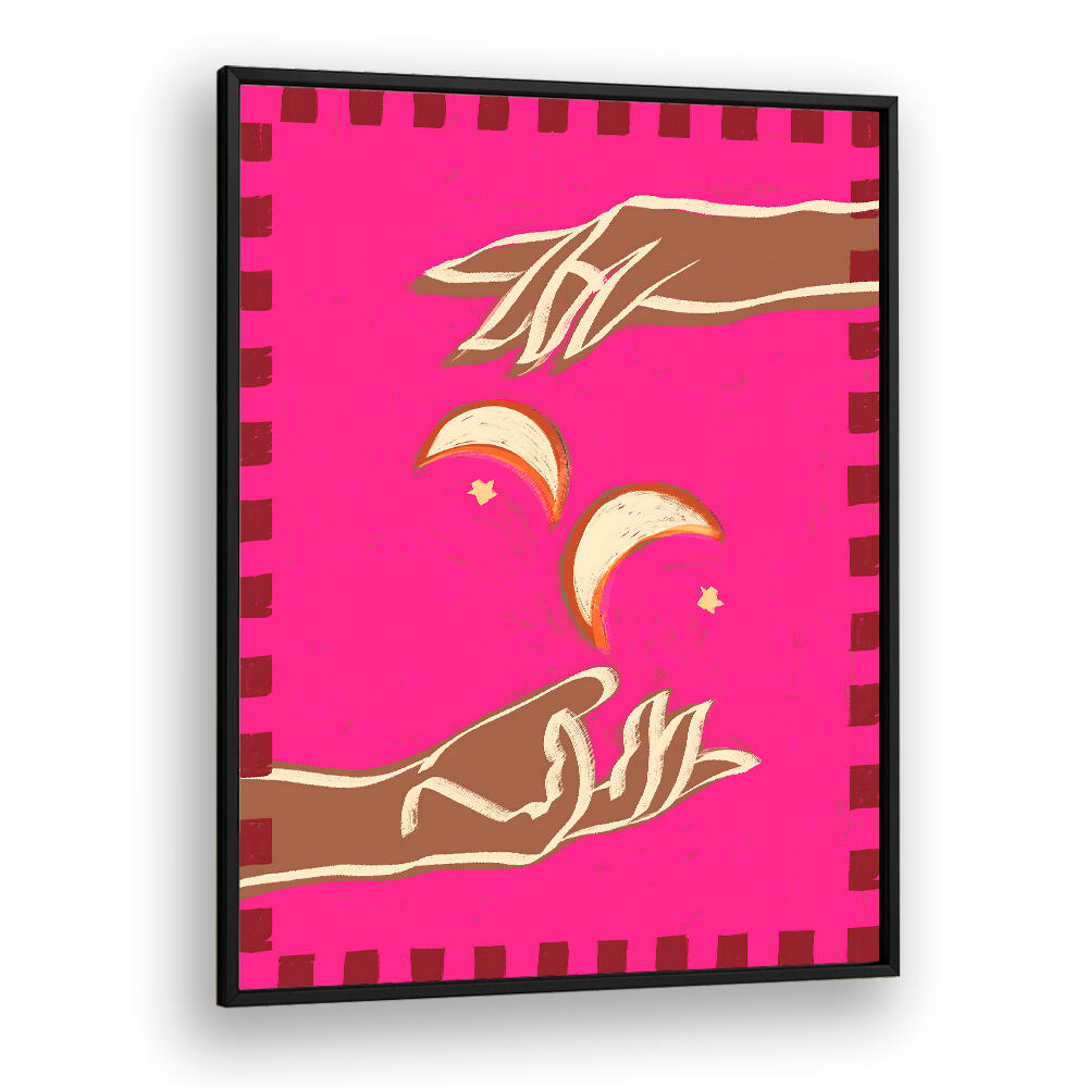 A COUPLE OF MOONS , BOHO ART PAINTINGS