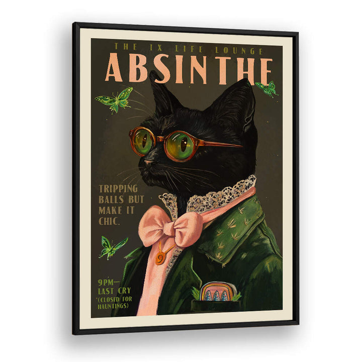 ABSINTHE CAT ALCOHOL , BAR & CAFE ART
