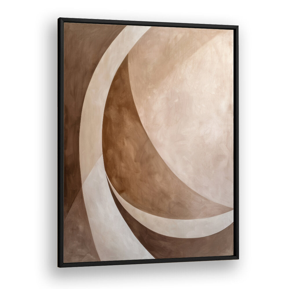 ABSTRACT ART BEIGE BROWN GEO ABSTRACT , ABSTRACT PAINTINGS