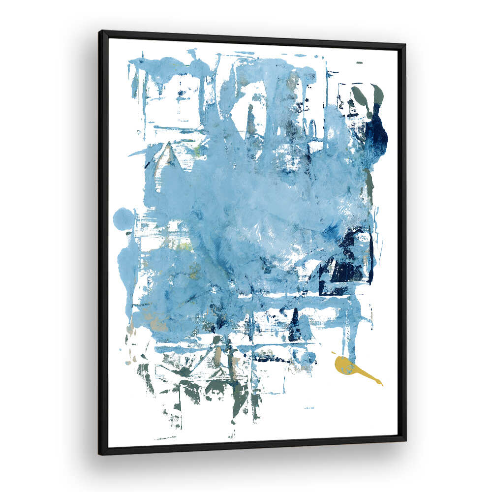 Vibrant ABSTRACT BLUE SCRAPES I artwork, perfect for transforming spaces with captivating abstract paintings.