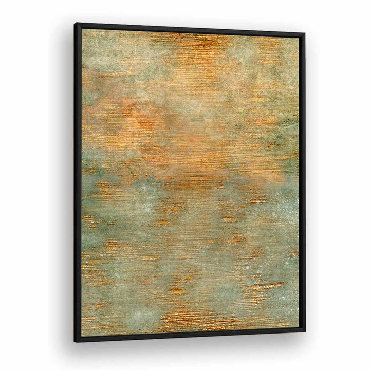 ABSTRACT GREEN GOLD ART , ABSTRACT PAINTINGS