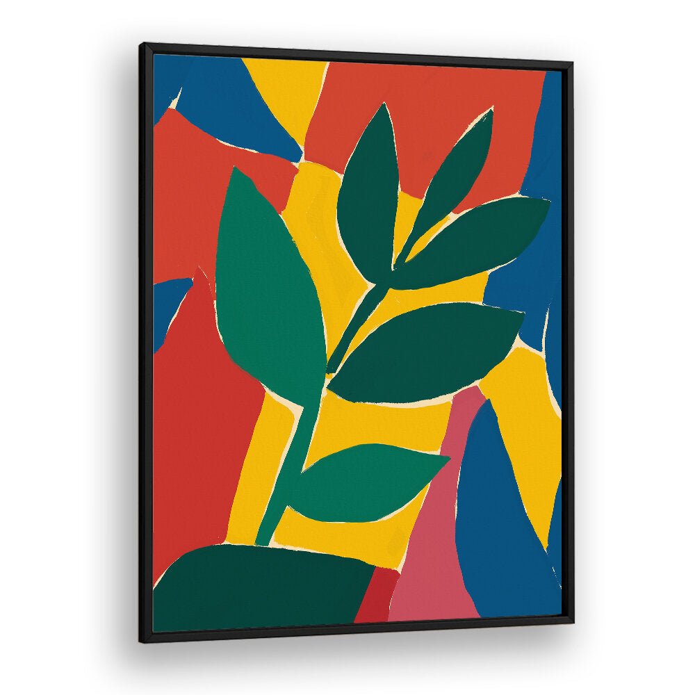 ABSTRACT LEAF HARMONY , FLORAL FLOWER PAINTINGS
