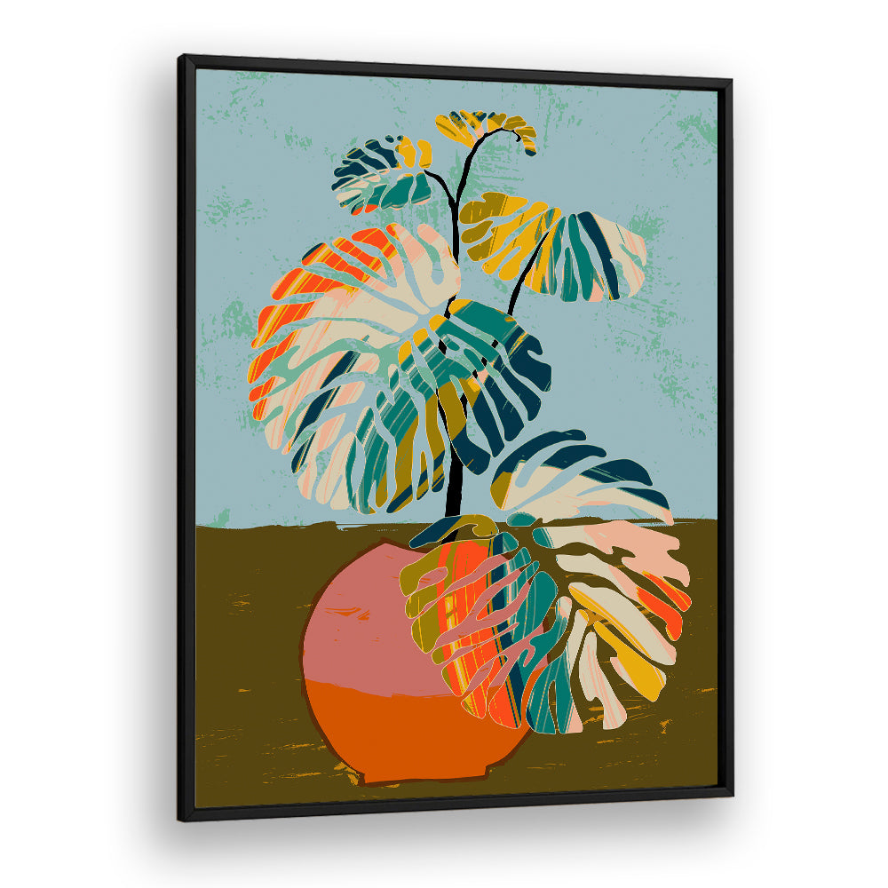 ABSTRACT TROPICAL MONSTERA