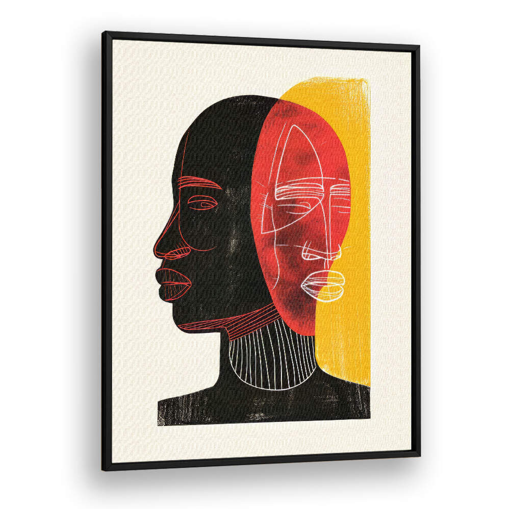 AFRICAN ART SMOOTH III , PORTRAITS & FIGURATIVE ILLUSTRATIONS