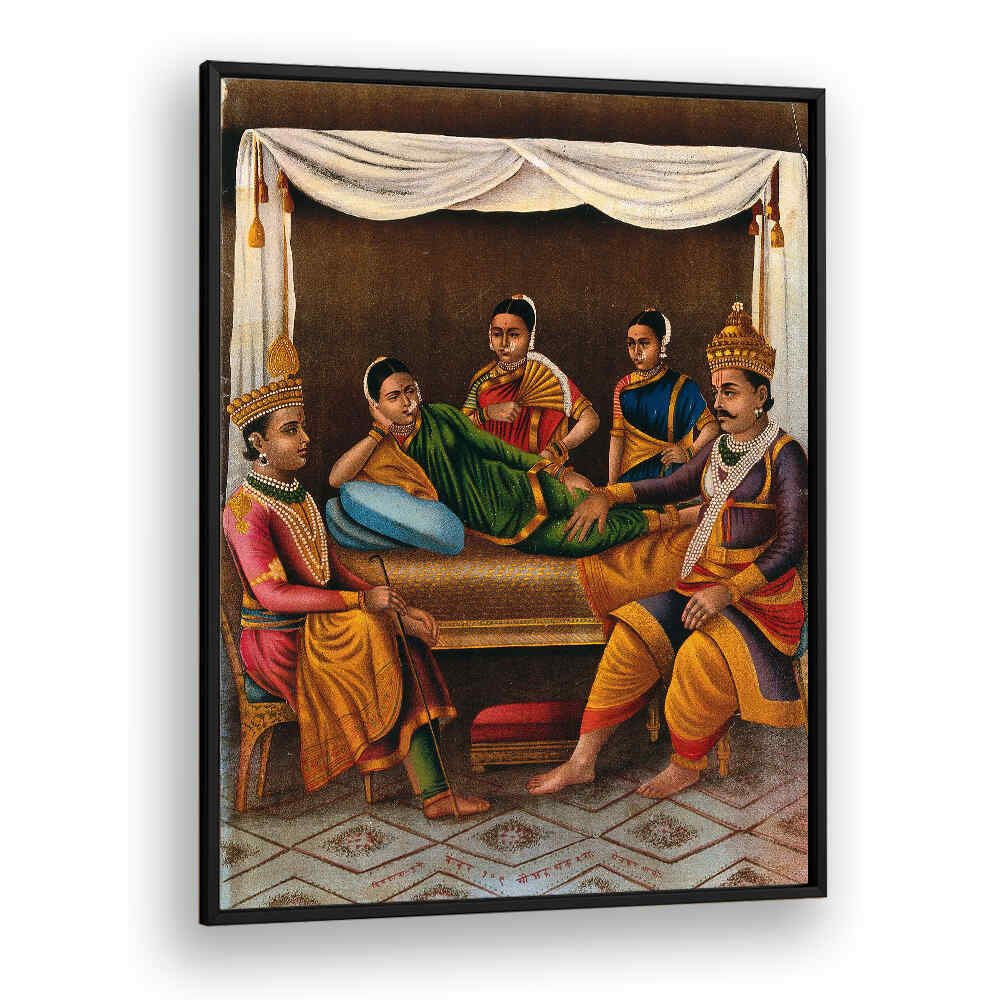 AHILYABAI HOLKAR WITH TWO FEMALE ATTENDANTS