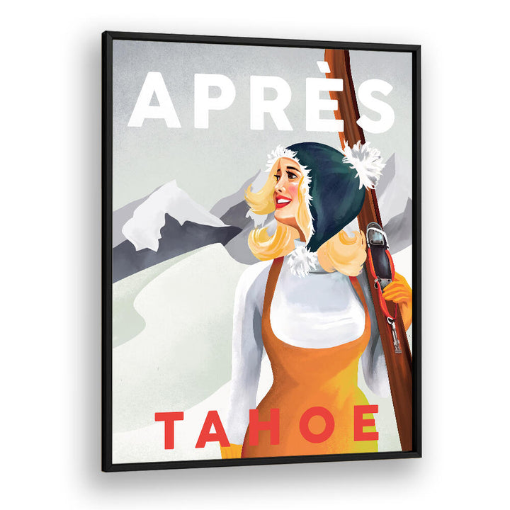 APRES SKI LAKE , VINTAGE TRAVEL POSTERS