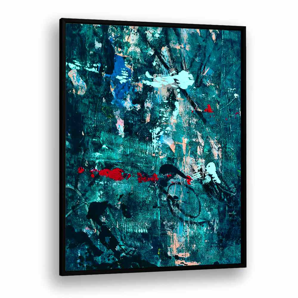 Vibrant colors and textures define A SOLITUDE, ABSTRACT PAINTINGS, perfect for modern home decor by BLACKPLAIN.