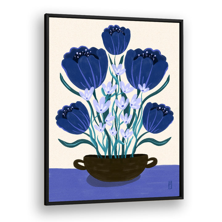 BLUE FLORAL ARRANGEMENT