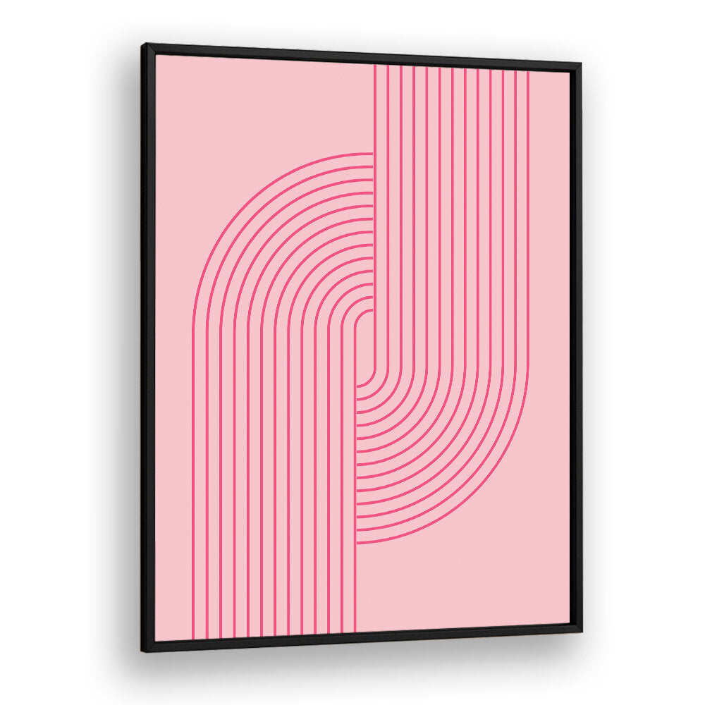 BAUHAUS BOHO PINK V , BOHO ART PAINTINGS