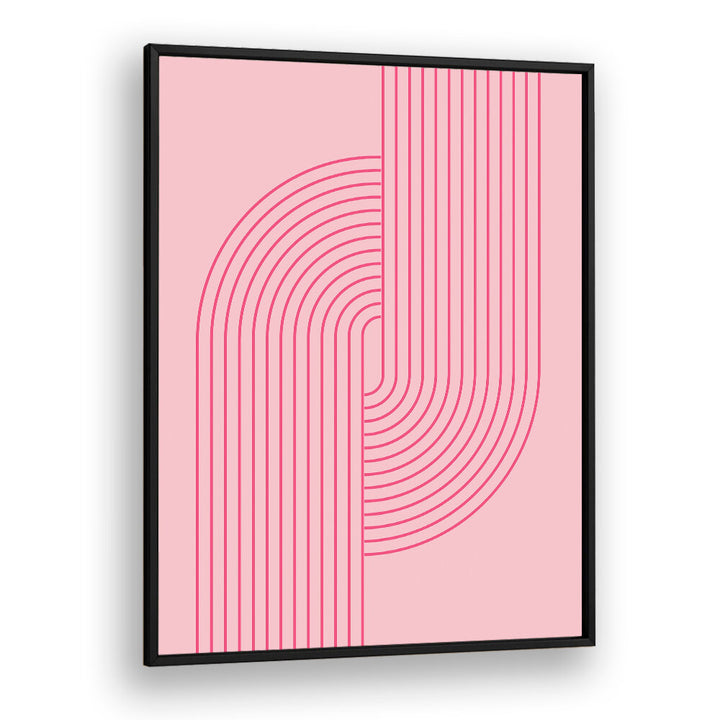 BAUHAUS BOHO PINK V , BOHO ART PAINTINGS