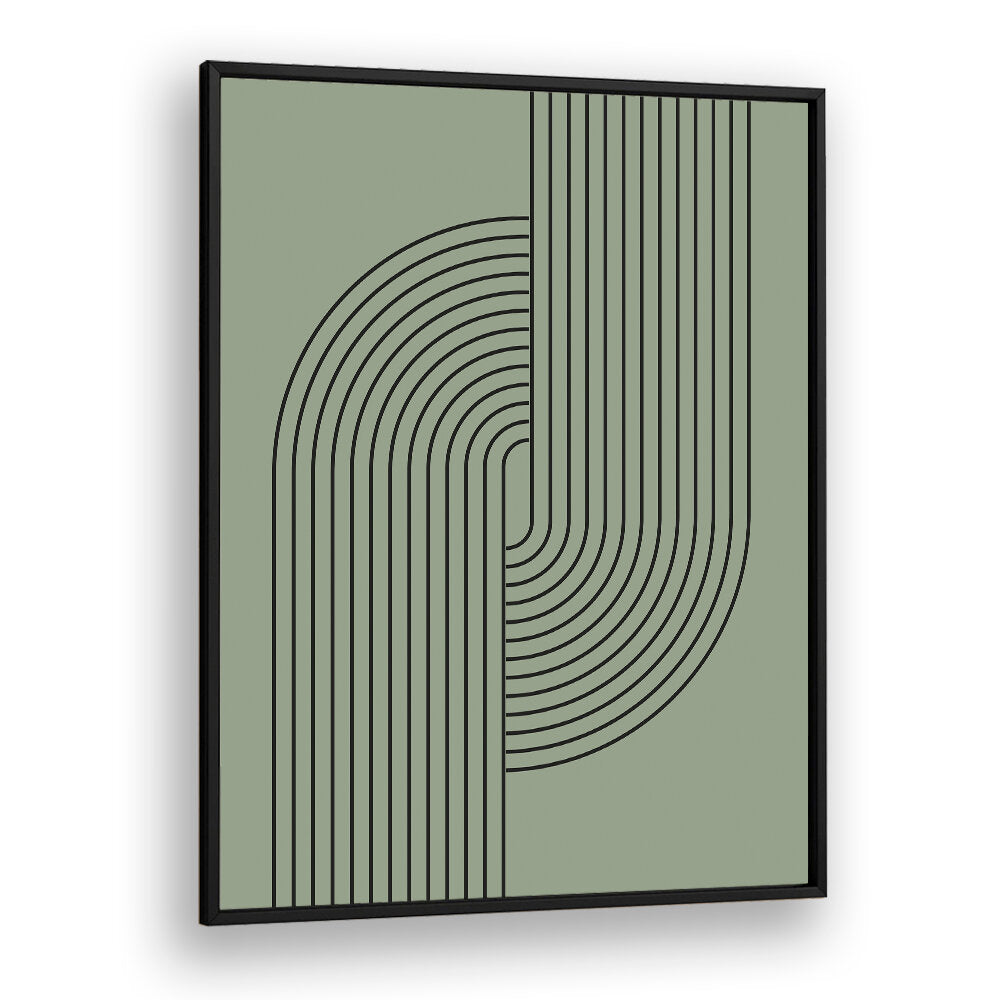 BAUHAUS BOHO SAAGE GREEN V , BOHO ART PAINTINGS