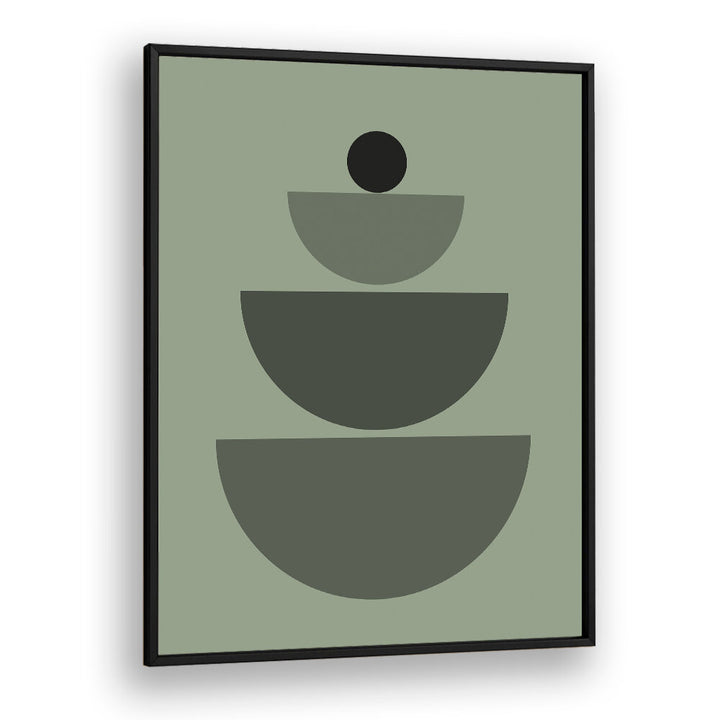 BAUHAUS BOHO SAAGE GREEN IV , BOHO ART PAINTINGS