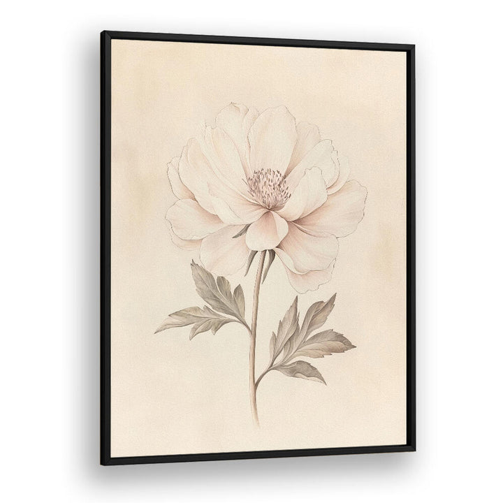 BEIGE FLOWER , FLORAL FLOWER PAINTINGS