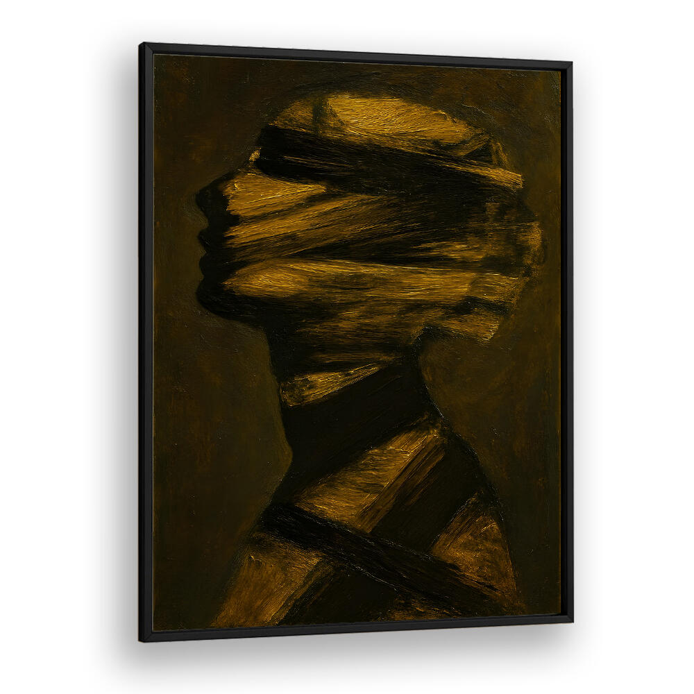 BLINDFOLDED WHISPER , EXPRESSIONISM PAINTINGS