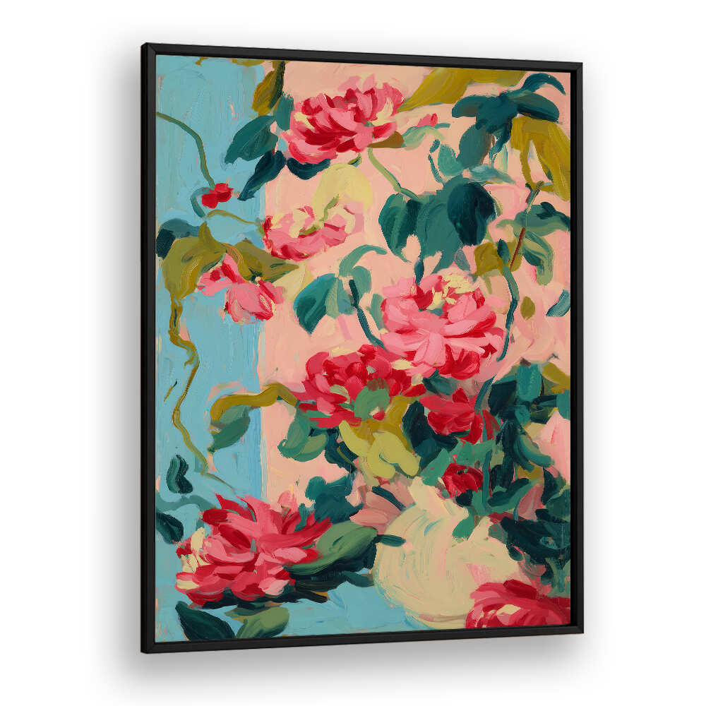 BLOOMING REVERIE I , FLORAL FLOWER PAINTINGS