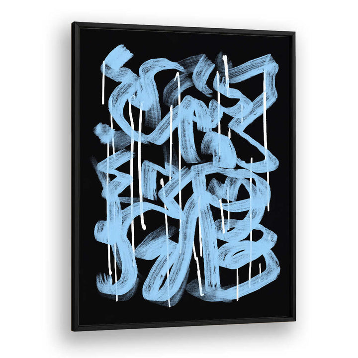 BLUE ABSTRACT CALLIGRAPHY , ABSTRACT PAINTINGS