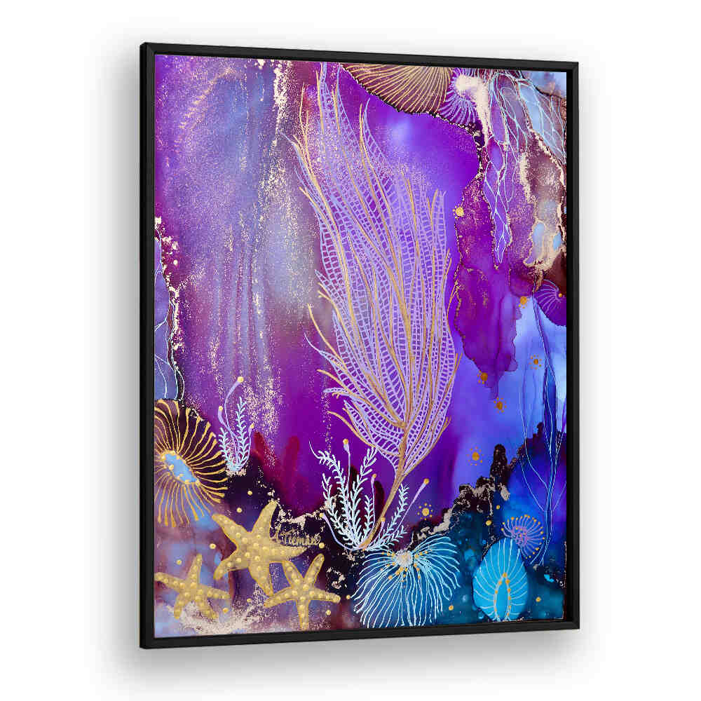 Vibrant BLUSHING REEF II, BEACH PAINTINGS evoke coastal serenity with rich colors and stunning marine details.