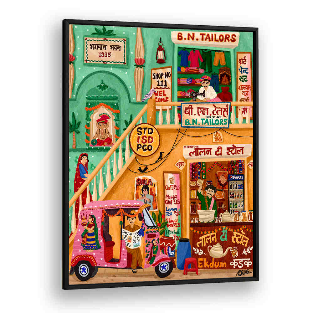 CHAI AND TAILOR , INDIAN ART PAINTINGS