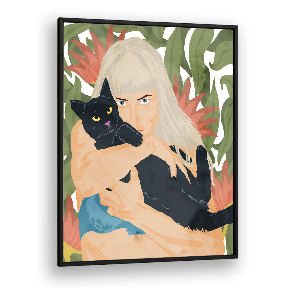 CAT LADY , PORTRAITS & FIGURATIVE ILLUSTRATIONS