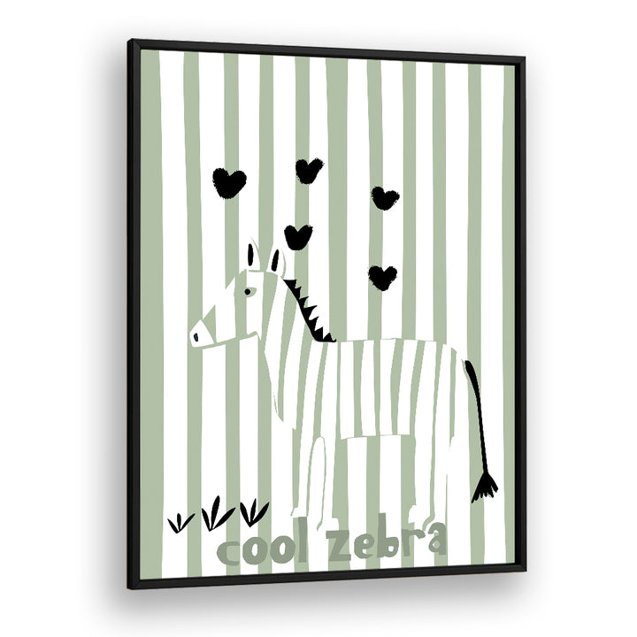 COOL ZEBRA WITH HEARTS