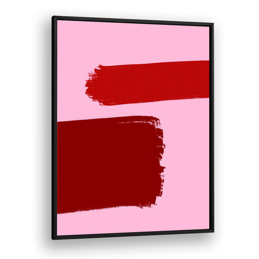 CRIMSON STROKES , ABSTRACT PAINTINGS