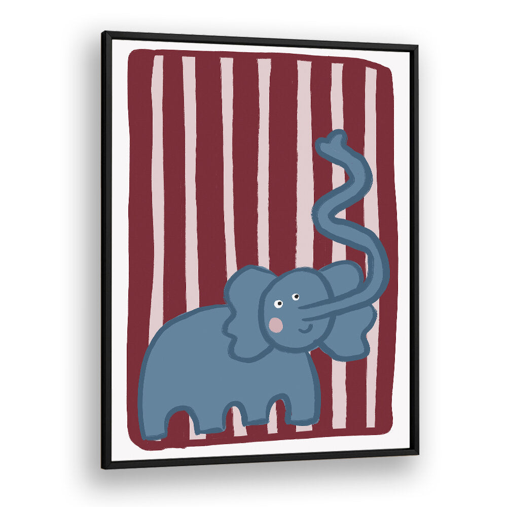 CURIOUS BLUE ELEPHANT , KIDS ROOM PAINTINGS