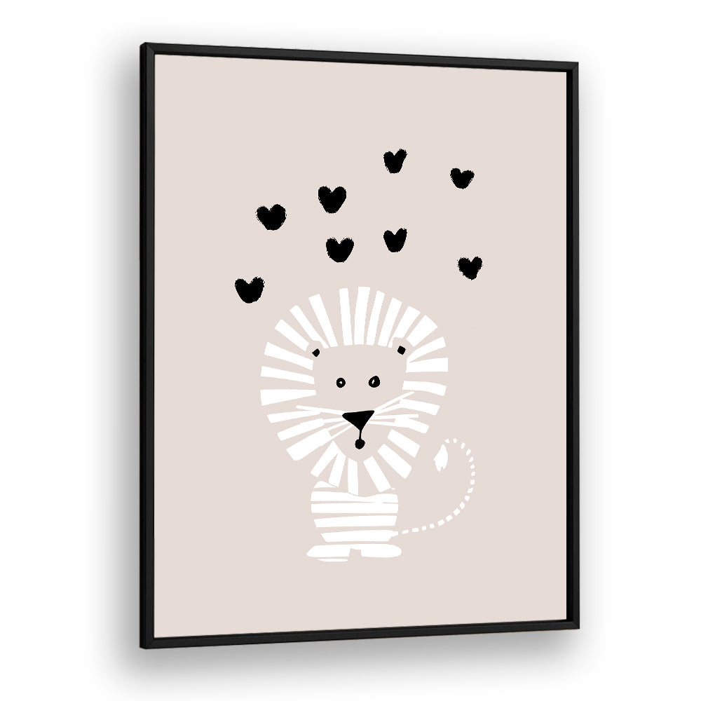 CUTE LION LOVE HEARTS
