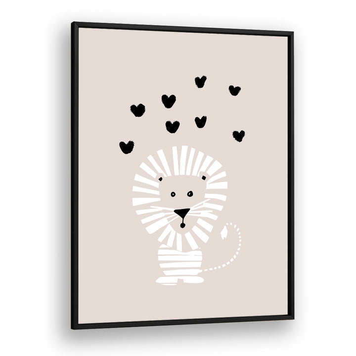CUTE LION LOVE HEARTS