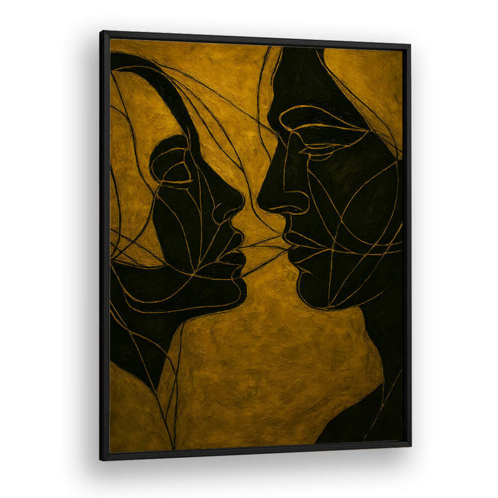 DIALOGUE IN SHADOW , EXPRESSIONISM PAINTINGS