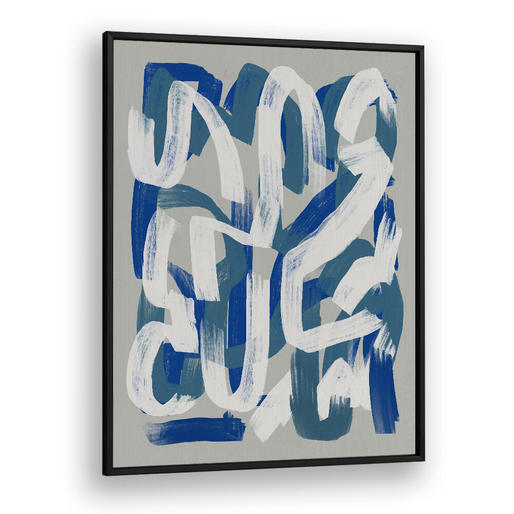 DRY BRUSH GREY AND BLUE , ABSTRACT PAINTINGS