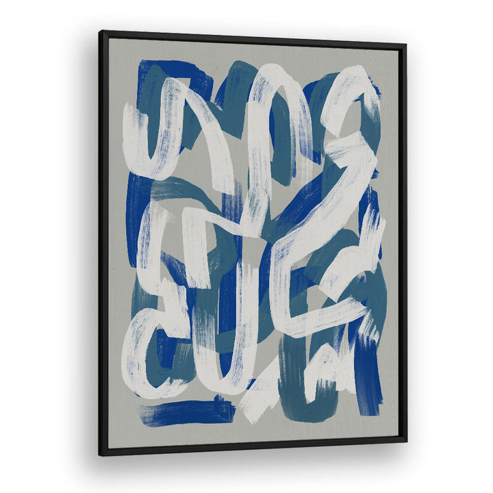 DRY BRUSH GREY AND BLUE , ABSTRACT PAINTINGS