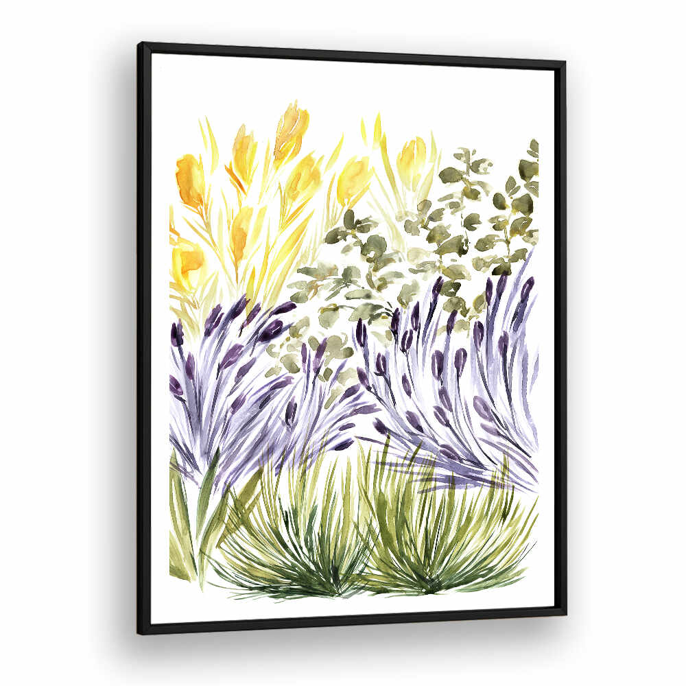 ELISA'S GARDEN RIGHT , FLORAL FLOWER PAINTINGS