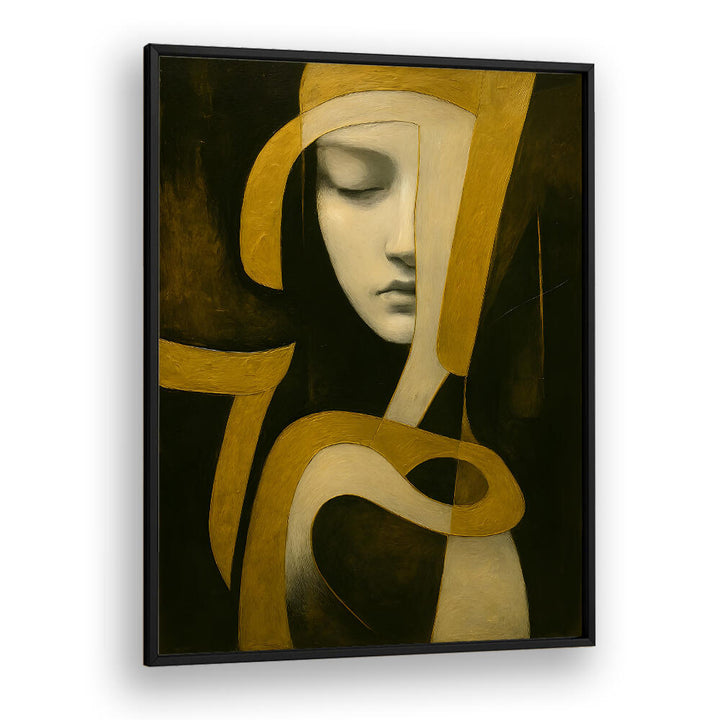 EYES HALF CLOSED , EXPRESSIONISM PAINTINGS