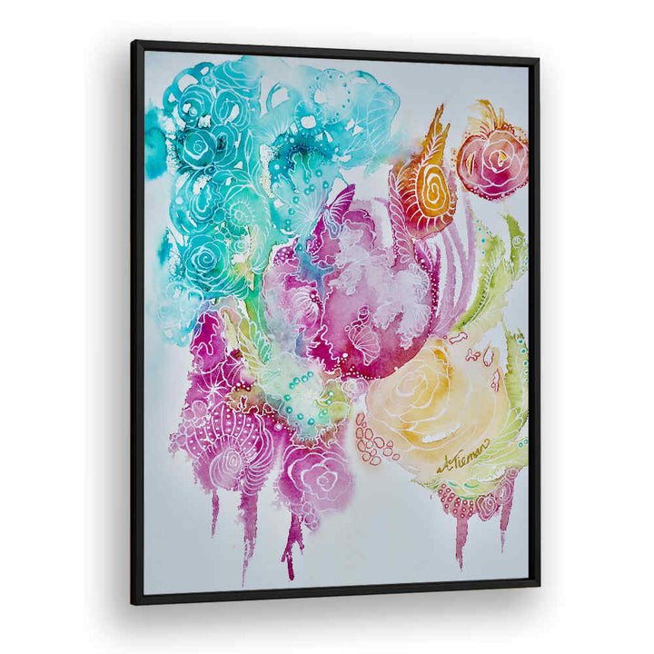 Vibrant colors swirl in the FOREVERMORE, BEACH PAINTINGS, capturing the essence of serene coastal beauty.