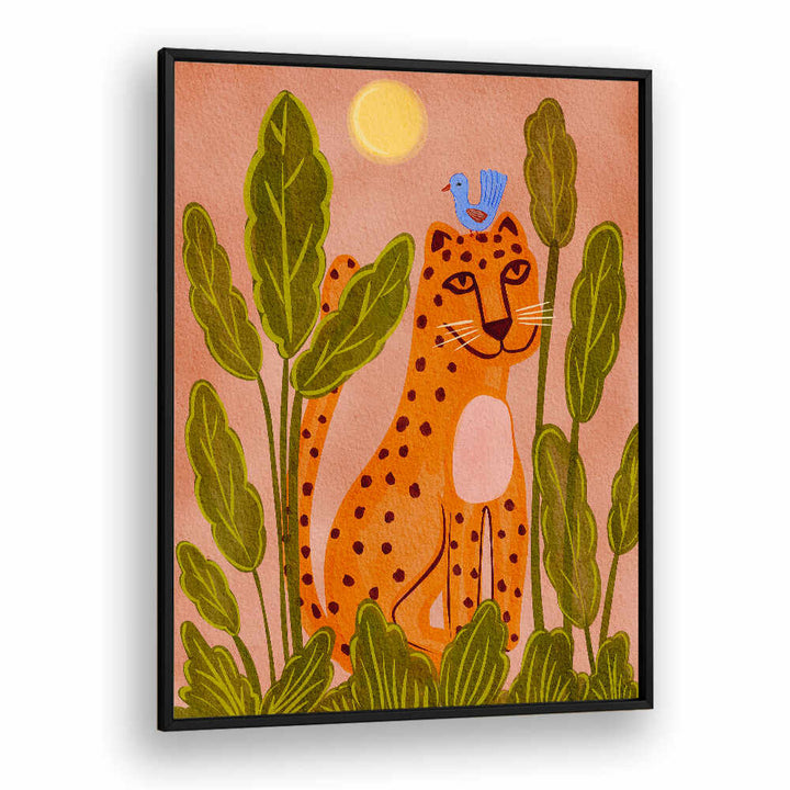 FRIENDLY LEOPARD & BIRD