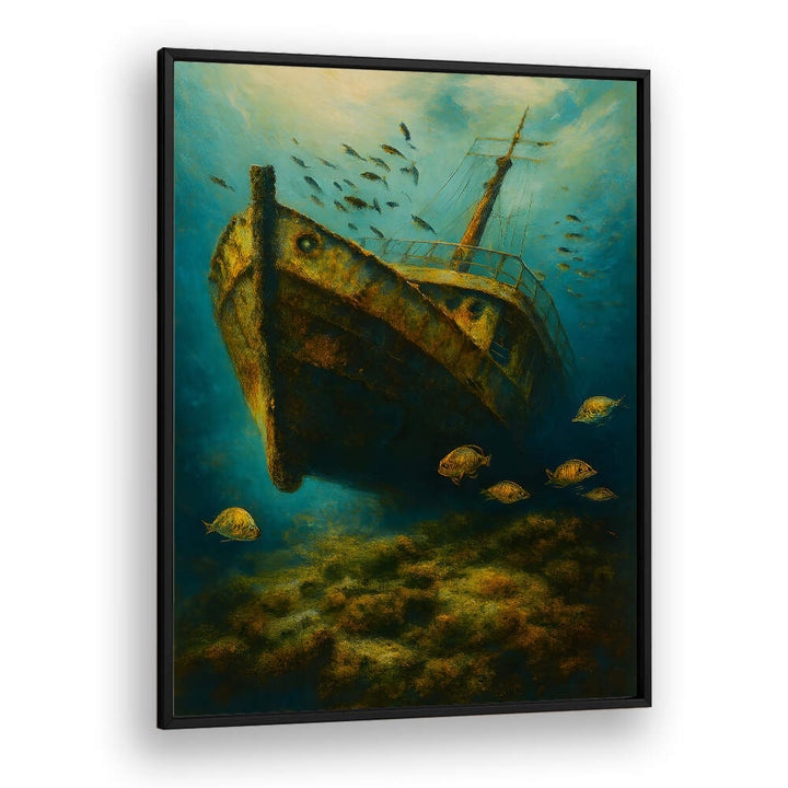 GRAVE OF THE LOST VESSEL , EXPRESSIONISM PAINTINGS