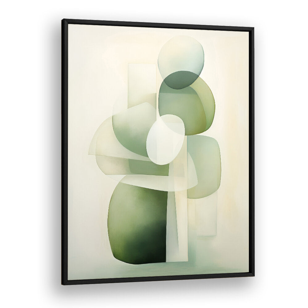 GREEN BEIGE GEO I , ORGANIC FORMS