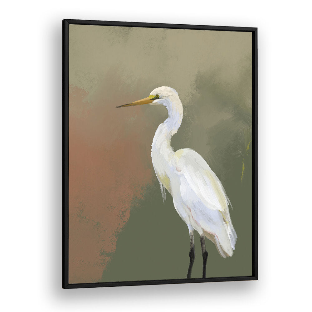 HANDPAINTED HERON OIL PAINTING