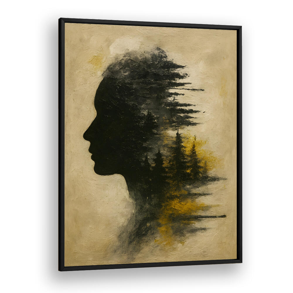 HEAD IN SMOKE , EXPRESSIONISM PAINTINGS