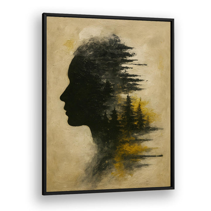 HEAD IN SMOKE , EXPRESSIONISM PAINTINGS