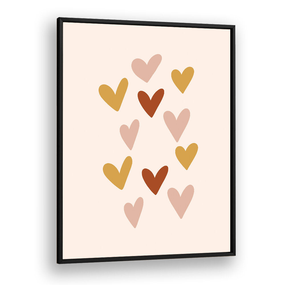 HEARTS , BOHO ART PAINTINGS