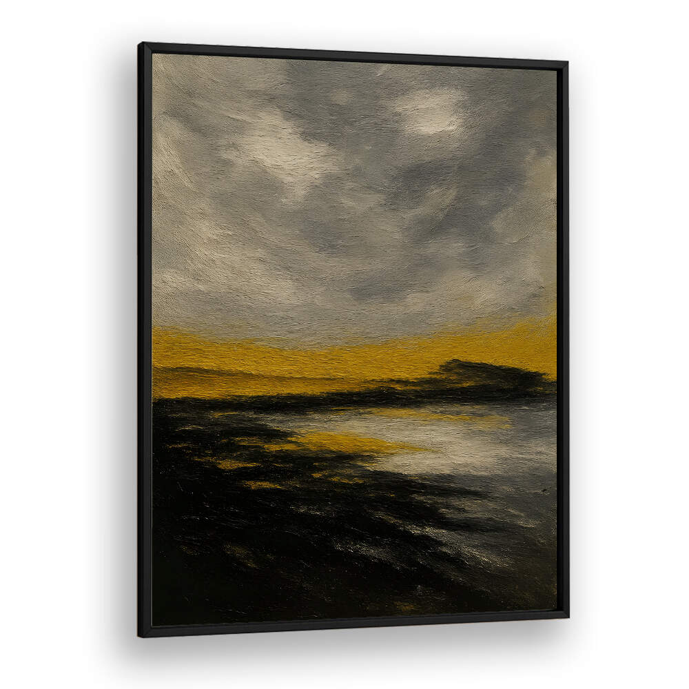HORIZON OF STILL GOLD , EXPRESSIONISM PAINTINGS