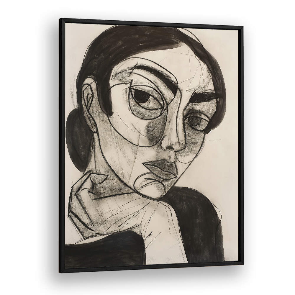 INTELECTUAL WOMAN , PORTRAITS & FIGURATIVE ILLUSTRATIONS