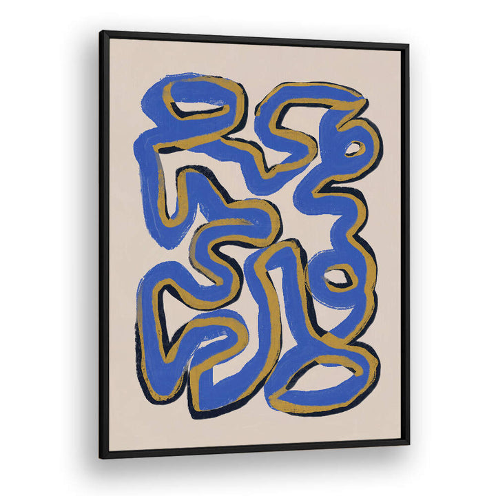 GINTERT WINED BLUE , LINE ART PAINTINGS