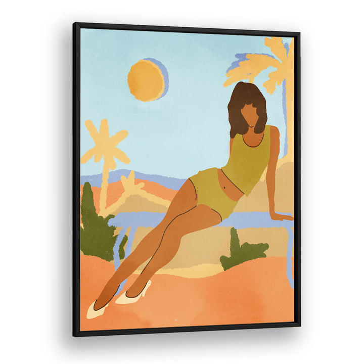 LEANING INTO THE BREEZE , PORTRAITS & FIGURATIVE ILLUSTRATIONS