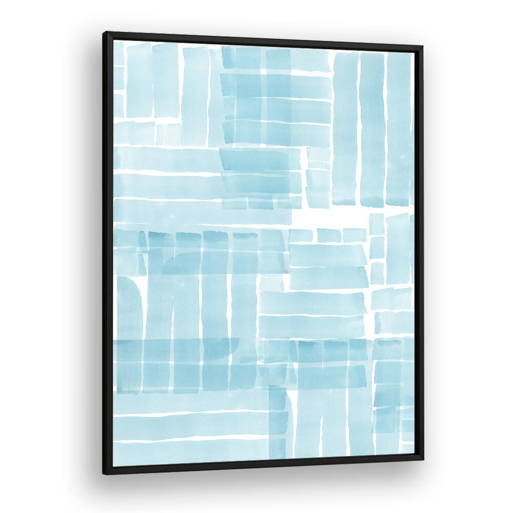 Vibrant BLUE WATERCOLOUR WASH III, ABSTRACT PAINTINGS, featuring flowing hues, perfect for transforming your space.