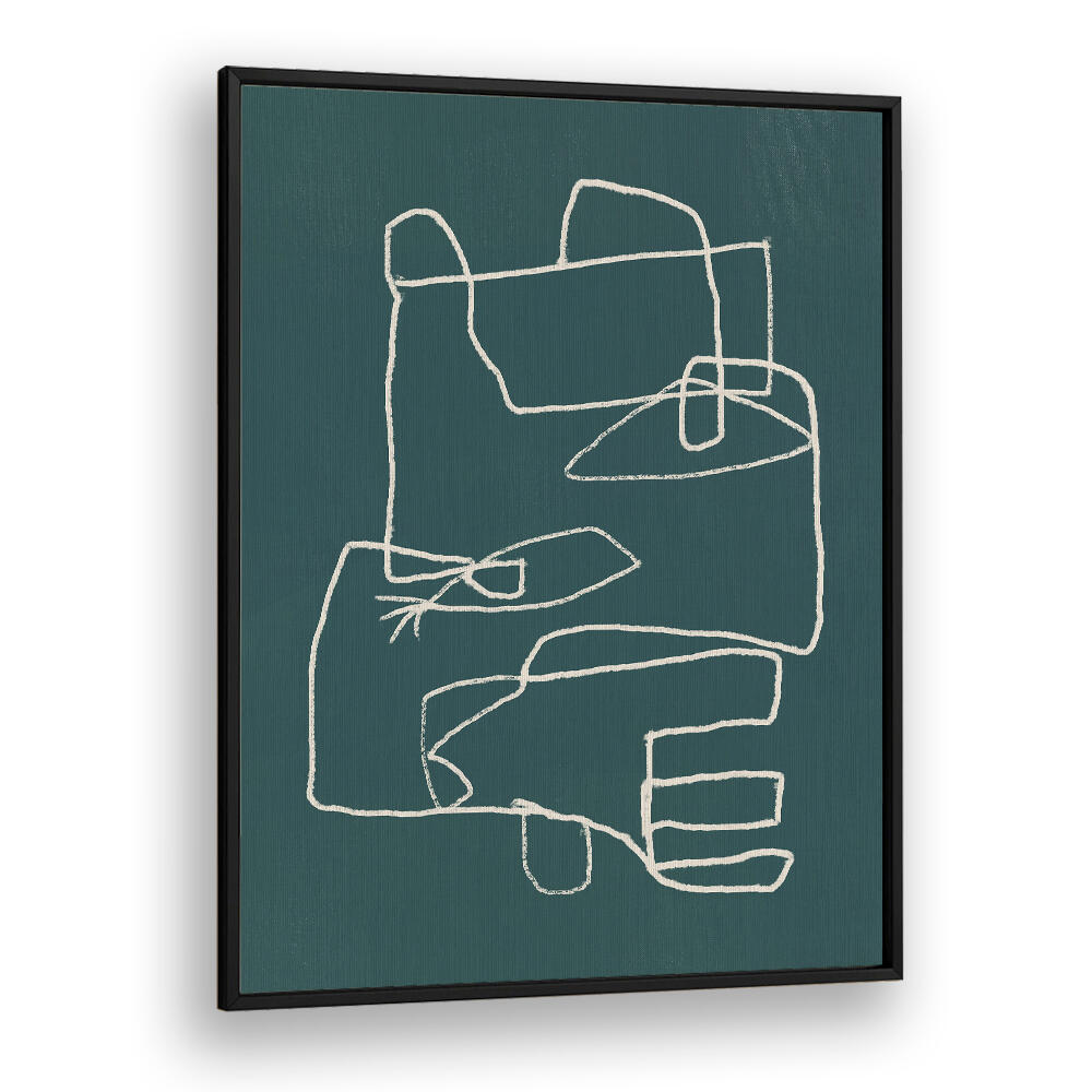 LINE ART ABSTRACT PORTRAIT IV , LINE ART PAINTINGS